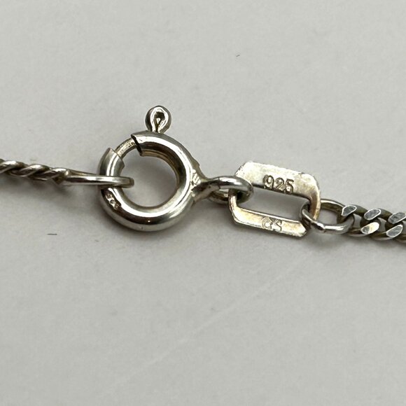 Vintage Baltic Amber Heart Pendant Necklace Sterling Silver 925 17” Chain - Picture 2 of 15